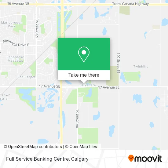 Full Service Banking Centre map