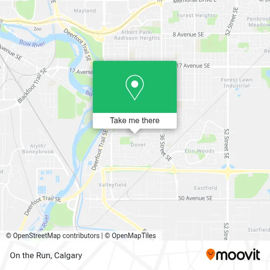On the Run map