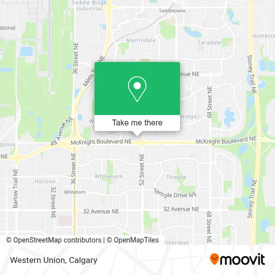 Western Union map
