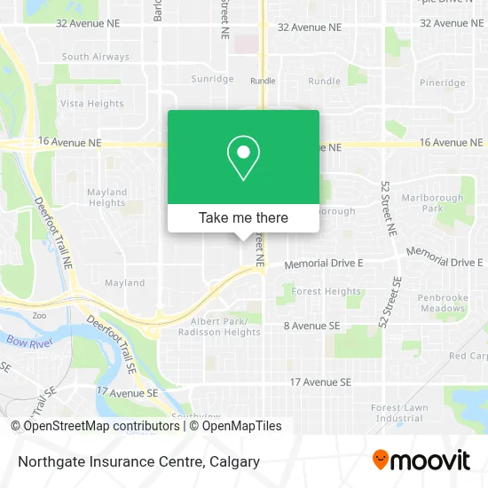 Northgate Insurance Centre map