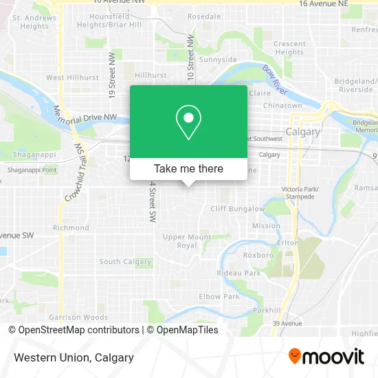 Western Union map