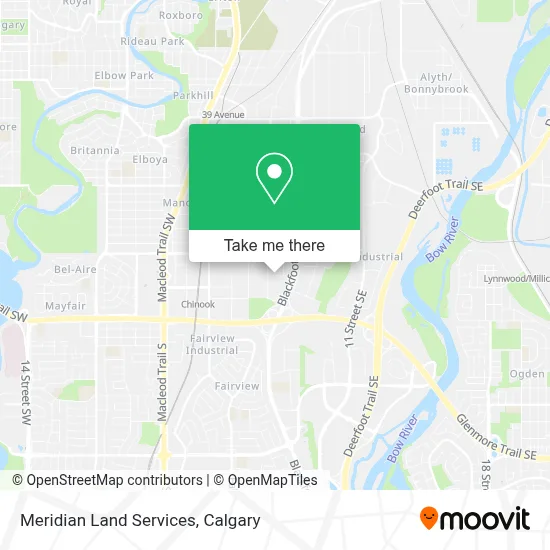 Meridian Land Services map
