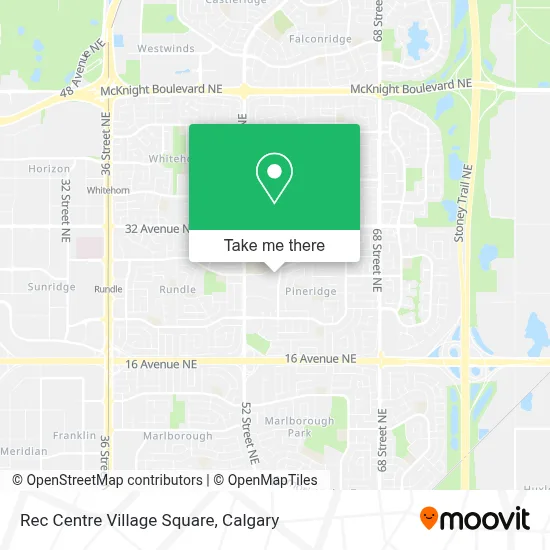 Rec Centre Village Square map