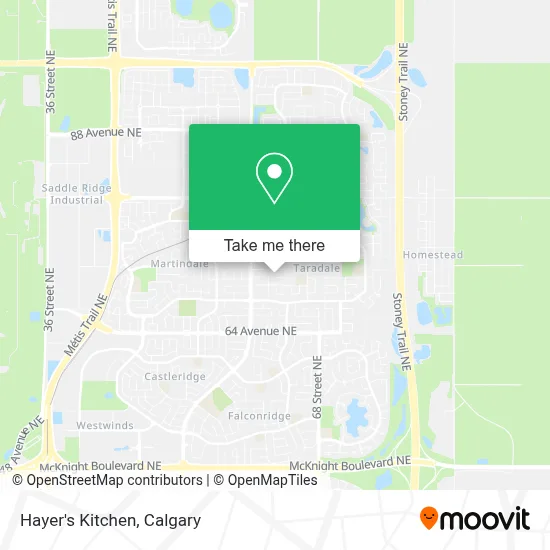 Hayer's Kitchen map
