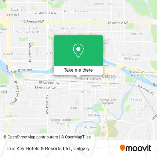 True Key Hotels & Resorts Ltd. map
