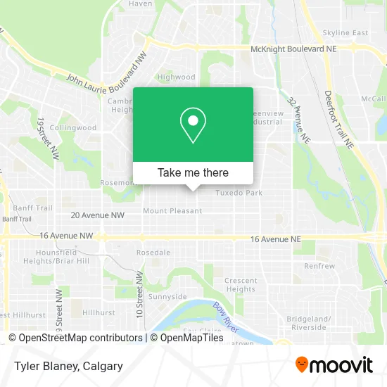 Tyler Blaney map