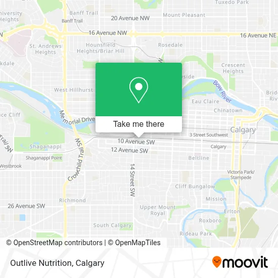 Outlive Nutrition map