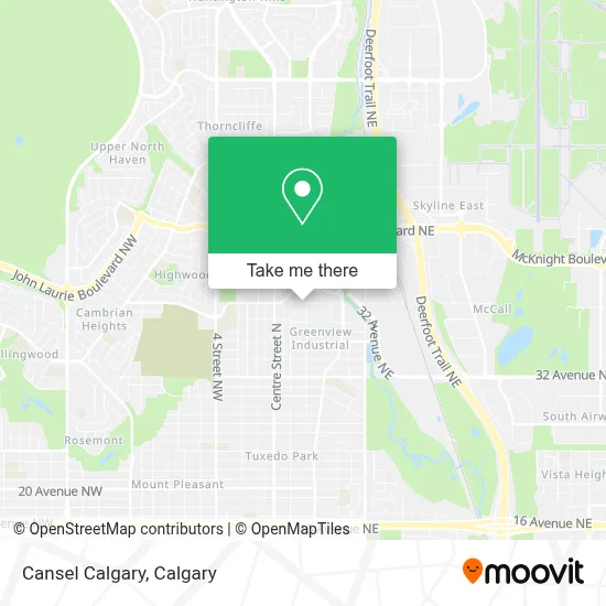 Cansel Calgary map