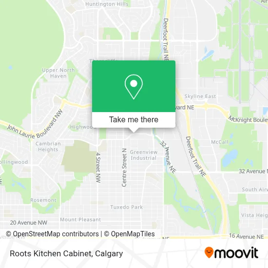 Roots Kitchen Cabinet map