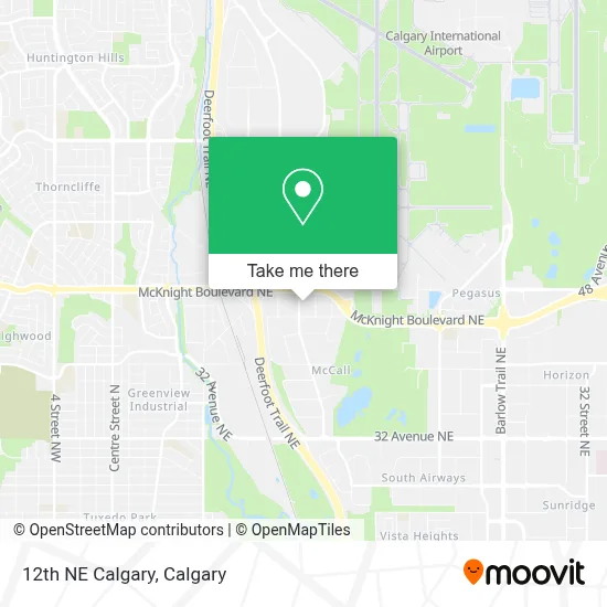 12th NE Calgary map