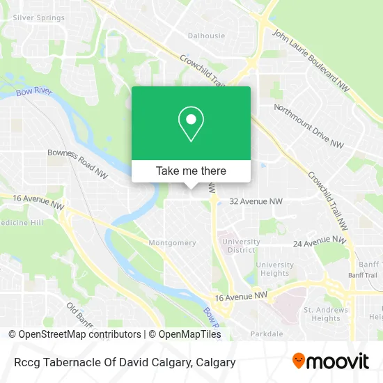 Rccg Tabernacle Of David Calgary map