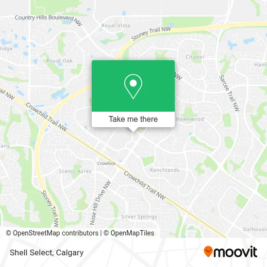 Shell Select map
