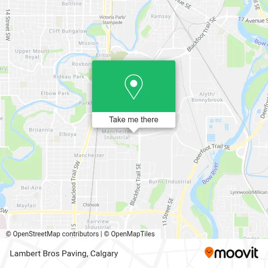 Lambert Bros Paving map