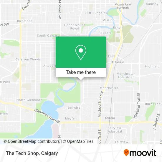 The Tech Shop map