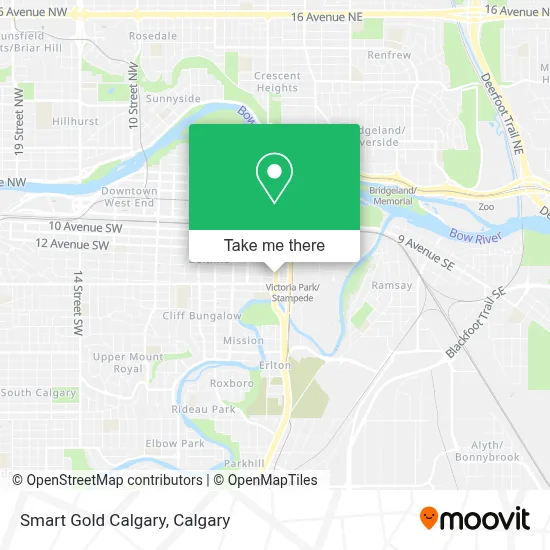 Smart Gold Calgary map