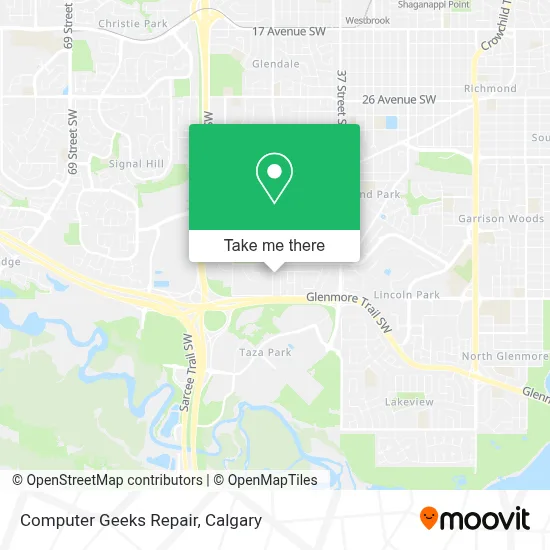 Computer Geeks Repair map