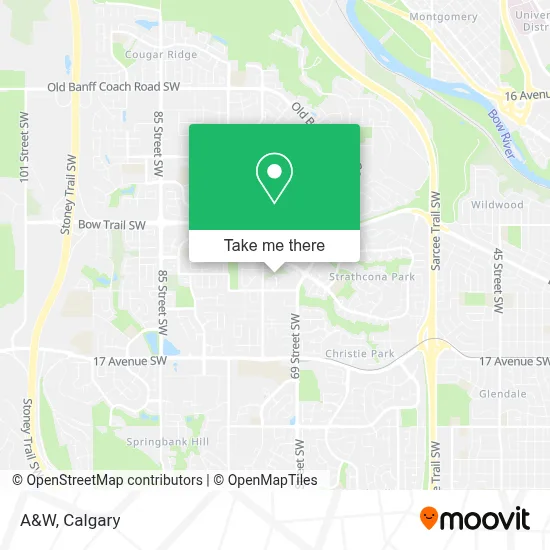 A&W map