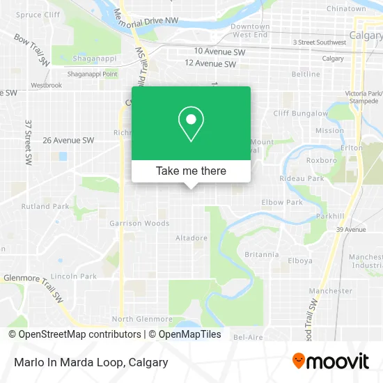 Marlo In Marda Loop map