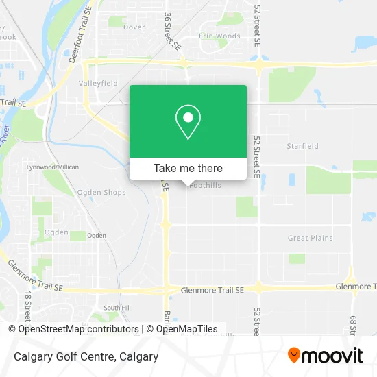 Calgary Golf Centre map