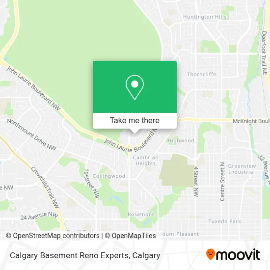 Calgary Basement Reno Experts map