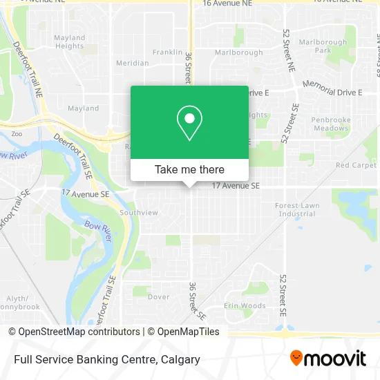 Full Service Banking Centre map