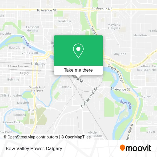 Bow Valley Power map