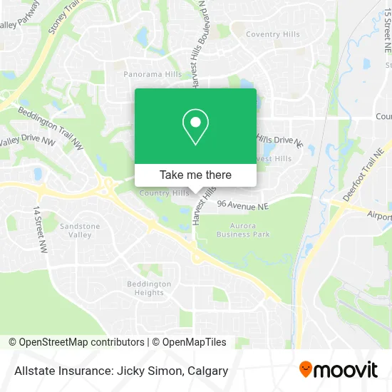Allstate Insurance: Jicky Simon map