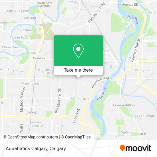 Aquabatics Calgary map