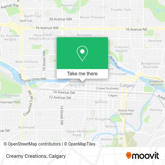 Creamy Creations map