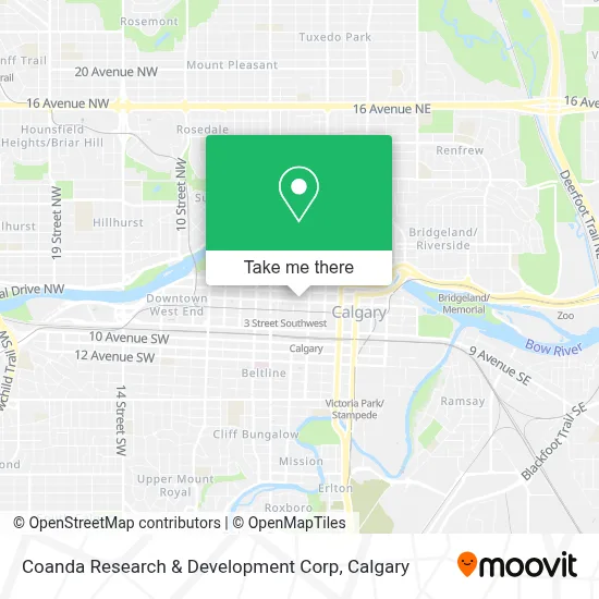 Coanda Research & Development Corp map