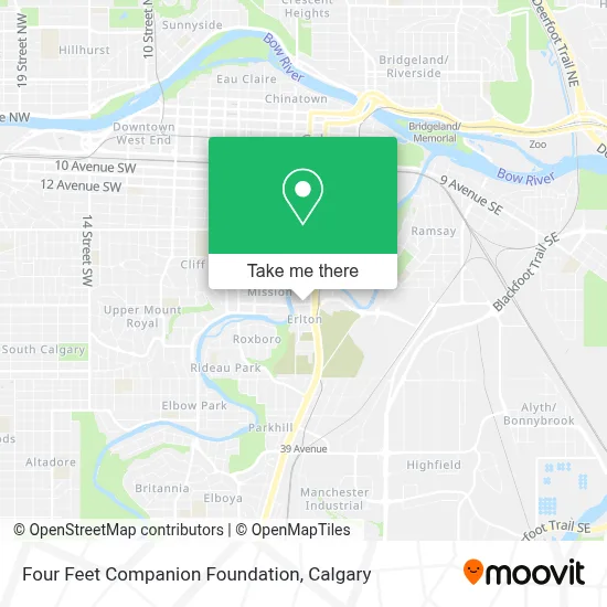 Four Feet Companion Foundation map