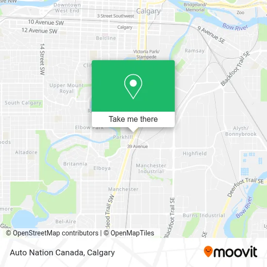Auto Nation Canada map