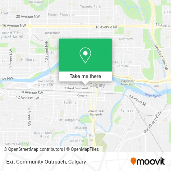Exit Community Outreach map