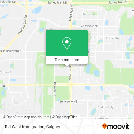 R J West Immigration map