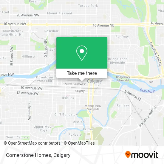 Cornerstone Homes map