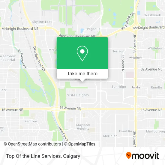 Top Of the Line Services map