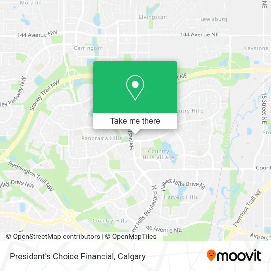 President's Choice Financial map
