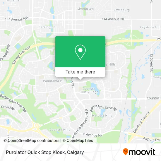 Purolator Quick Stop Kiosk map