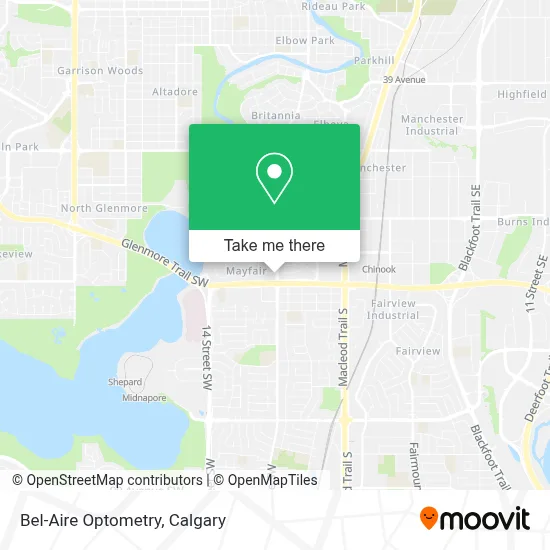 Bel-Aire Optometry map