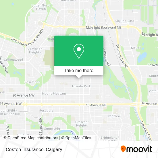 Costen Insurance map