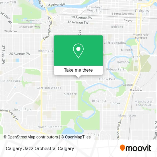 Calgary Jazz Orchestra map