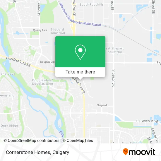 Cornerstone Homes map