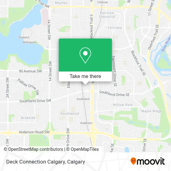 Deck Connection Calgary map