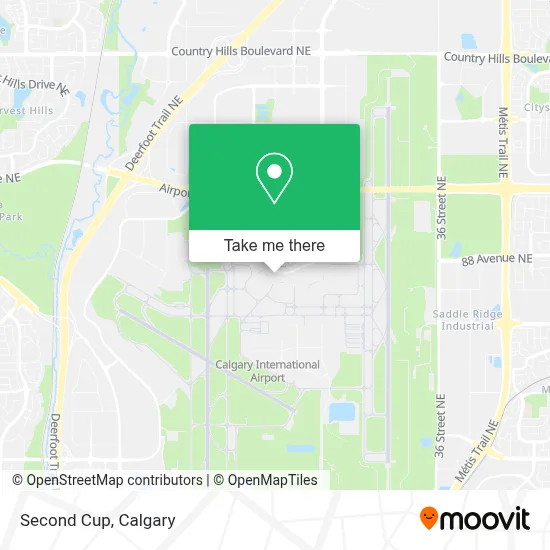 Second Cup map