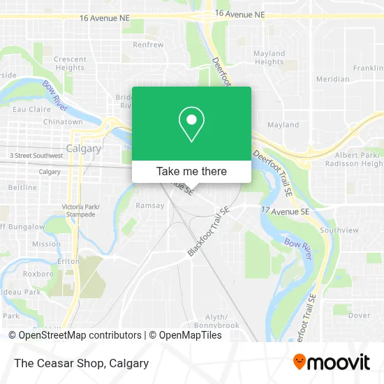 The Ceasar Shop map