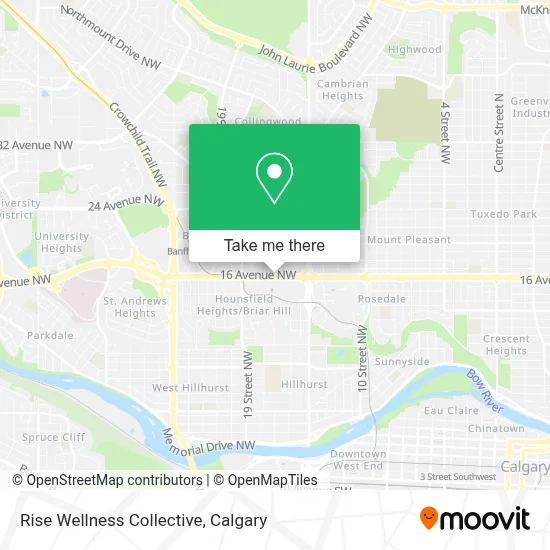 Rise Wellness Collective map