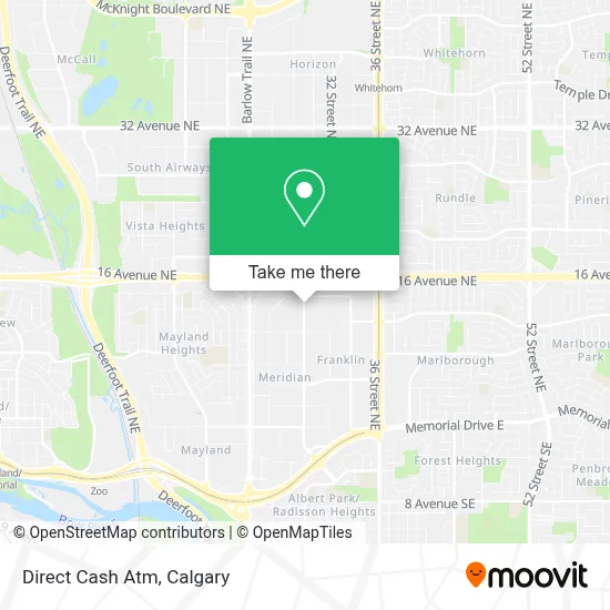 Direct Cash Atm map