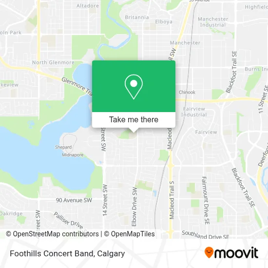 Foothills Concert Band map