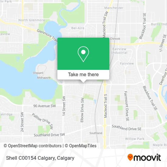 Shell C00154 Calgary map