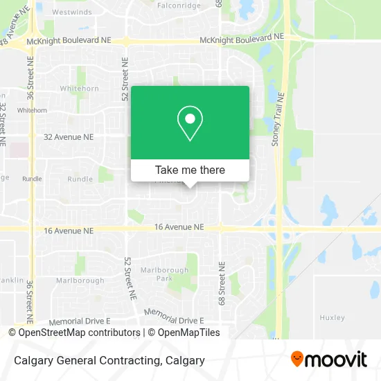 Calgary General Contracting map